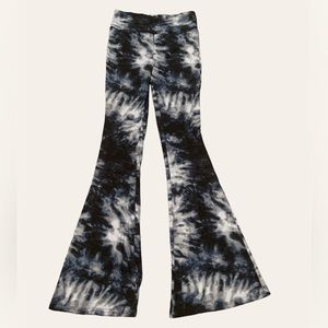 Tie Dye Flare cotton pants